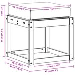 vidaXL Banc de Jardin Bois d'Acacia Massif Blanc