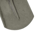 vidaXL Tête de pelle Argent 33 x 21 cm Acier enduit de poudre
