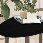 vidaXL Dessus de table marron foncé 100x50x4cm bois chêne massif ovale