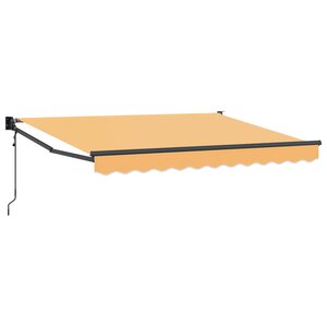 vidaXL Auvent rétractable électrique Sable 100  Polyester et Aluminium