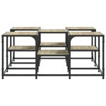 vidaXL Table basse chêne sonoma 91x91x40 cm bois d'ingénierie