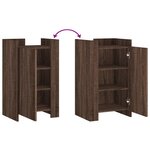 vidaXL Buffet chêne marron 45x35x75 cm bois d'ingénierie