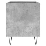 vidaXL Armoire à disques gris béton 85x38x48 cm bois d'ingénierie