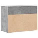 vidaXL Banc à chaussures Gris béton 60x30x45 cm Bois d’ingénierie