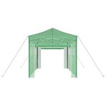 vidaXL Serre avec cadre pop-up avec toit Vert 280 x 410 x 315 cm Acier