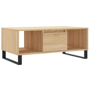 vidaXL Table basse Chêne sonoma 90x50x36 5 cm Bois d'ingénierie