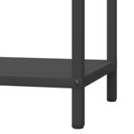 vidaXL Portant de bois chauffage noir 40x25x60 cm