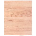 vidaXL Étagère murale marron clair 40x50x2 cm bois chêne massif traité