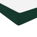 vidaXL Sommier à lattes de lit et matelas vert foncé 80x220 cm velours