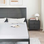 vidaXL Matelas Blanc 200 x 200 cm Tissu jacquard