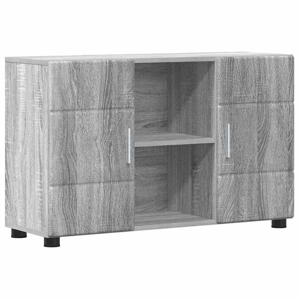 vidaXL Buffet avec étagère FLORIN Gris Sonoma 88 5 x 30 5 x 55 5 cm