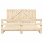 vidaXL Cadre de lit sans matelas avec tête de lit 200x200 cm