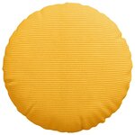 vidaXL Coussins de siège 2 Pièces Jaune clair Ø 40 cm