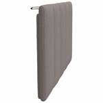 vidaXL Coussin de tête de lit Hanko taupe 80 cm tissu