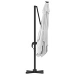 vidaXL Parasol Roma Beige 286 x 285 x 265 cm Polyester  Aluminium