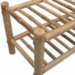 vidaXL Rack à chaussures avec étagère Naturel 68 x 28 x 30 cm Bambou