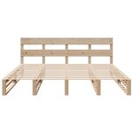 vidaXL Cadre de lit sans matelas 200x200 cm bois massif de pin