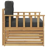 vidaXL Canapé d’extérieur Polyester Blanc