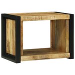 vidaXL Cube Mural Marron 55 x 35 x 40 cm Bois de manguier massif
