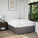 vidaXL Cadre de lit sans matelas taupe 120x200 cm tissu