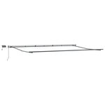 vidaXL Auvent manuel rétractable avec LED marron 600x300 cm