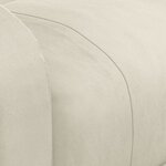 vidaXL Fauteuil inclinable Crème Velours