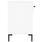 vidaXL Banc à chaussures blanc 102x35x55 cm bois d'ingénierie