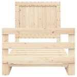 vidaXL Cadre de lit sans matelas avec tête de lit 100x200 cm
