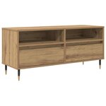 vidaXL Meuble TV avec tiroir Chêne artisanal 100 x 34 5 x 44 5 cm