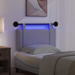 vidaXL Tête de lit suspendue Gris clair Tissu