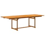 vidaXL Ensemble à manger de jardin 7Pièces bois d'acacia solide textilène
