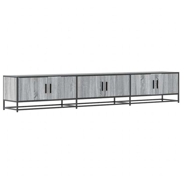 vidaXL Meuble TV sonoma gris 240x35x41 cm bois d'ingénierie