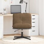 vidaXL Chaise pivotante de bureau Taupe Tissu