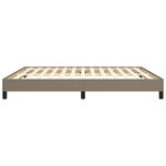 vidaXL Cadre de lit sans matelas taupe 180x200 cm tissu