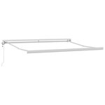 vidaXL Auvent rétractable automatique jaune et blanc 300x250 cm