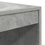vidaXL Bureau en béton gris 80x50x76 cm en bois d'ingénierie