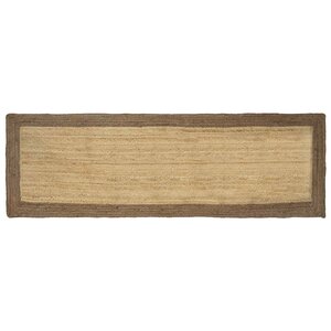 vidaXL Tapis de surface Gris 80 x 300 cm Jute