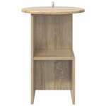 vidaXL Table d'appoint Chêne Sonoma Ø 39 5 x 55 cm Bois d'ingénierie