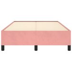 vidaXL Cadre de lit rose 120x190 cm velours