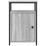 vidaXL Tables de chevet 2 Pièces sonoma gris 40x42x60cm bois d'ingénierie