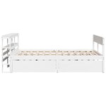 vidaXL Cadre de lit sans matelas blanc 140x200 cm bois de pin massif