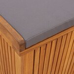 vidaXL Boîte à coussins d'extérieur 150x50x60 5cm bois massif d'acacia
