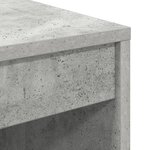 vidaXL Bureau avec rangement gris béton en bois d'ingénierie