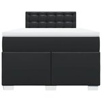vidaXL Sommier à lattes de lit matelas Noir 120x200 cm Similicuir