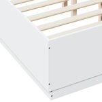 vidaXL Cadre de lit sans matelas blanc 140x190 cm