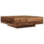 vidaXL Table basse Bois Ancien 100 x 100 x 31 cm Bois d'ingénierie