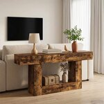 vidaXL Chêne Fumé 160 x 30 x 74 cm