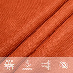 vidaXL Voile d'ombrage 160 g/m² triangulaire orange 2 5x2 5x3 5 m PEHD