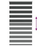 vidaXL Store zèbre noir 80x150 cm largeur du tissu 75 9 cm polyester