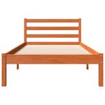 vidaXL Cadre de lit sans matelas cire marron 90x190 cm bois pin massif